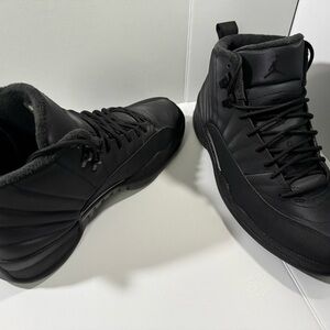 Jordan 12’s Men's Black High-Top Sneakers